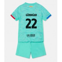 Dětský fotbalový dres Barcelona Ilkay Gundogan #22 2023-24 Třetí Krátký Rukáv (+ trenýrky)